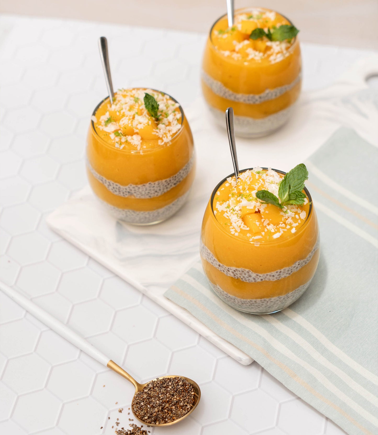 Mousse de mango y chia