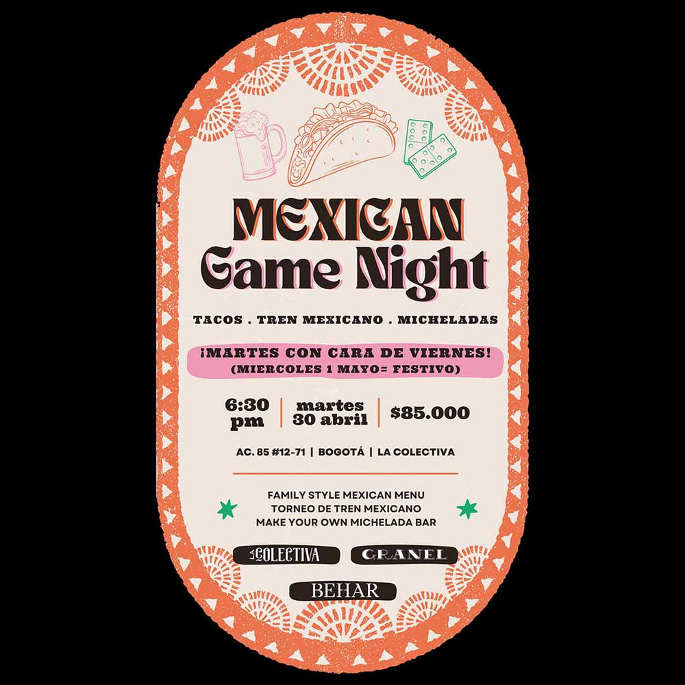 
                  
                    Flyer Mexican night
                  
                