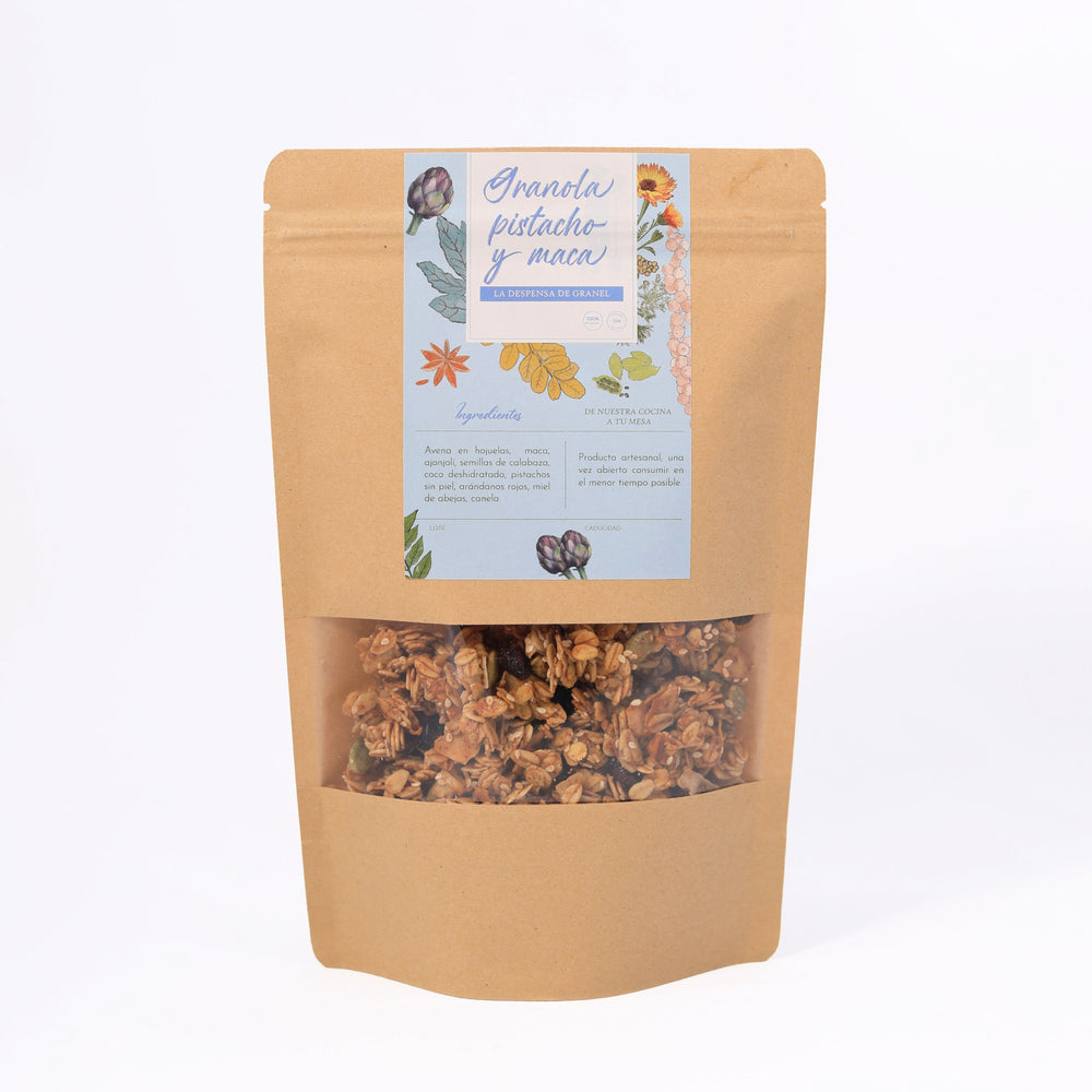 Granola pistacho, arándano y maca (200g)