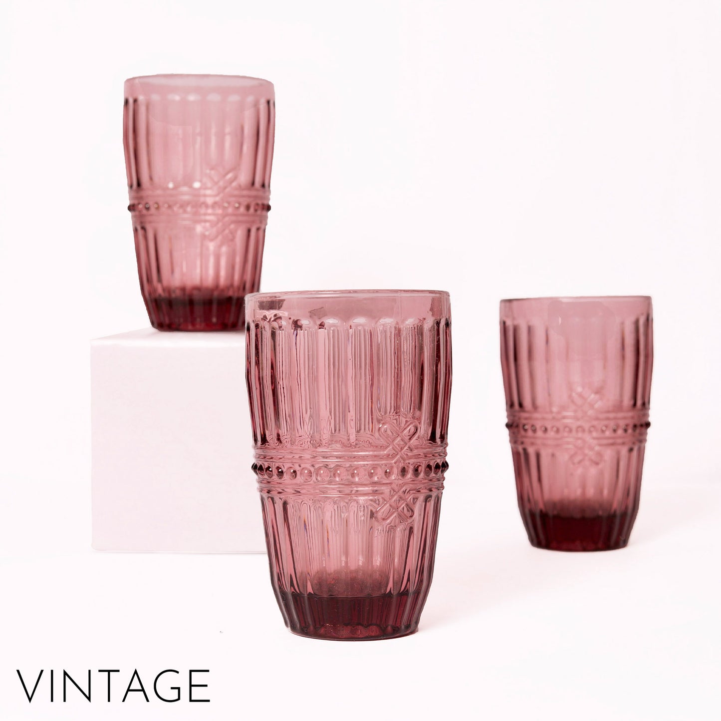 
                  
                    VASOS VINTAGE ROSE
                  
                